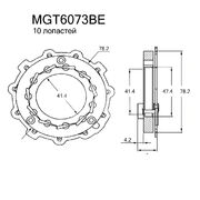 Геометрия турбокомпрессора MGT6073