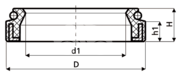 Сальник рулевой рейки HAZ0577B