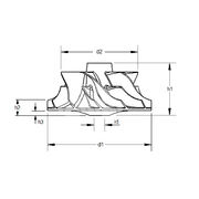 Крыльчатка турбокомпрессора MIT0829