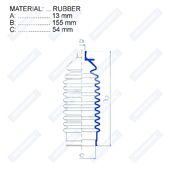 Пыльник рулевой рейки RDZ0354MG