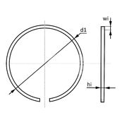 Поршневое кольцо турбокомпрессора MUZ9273
