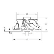 Крыльчатка турбокомпрессора MIT0843