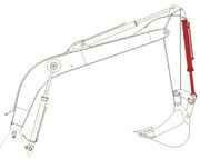 Гидроцилиндр ковша HSC1212