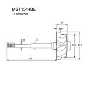 Вал турбокомпрессора MST1544