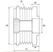 Шкив обгонный генератора APZ6310