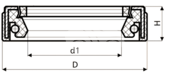 Сальник рулевой рейки HAZ1649