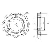 Кольцо геометрии турбокомпрессора MGT6027
