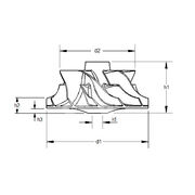 Крыльчатка турбокомпрессора MIT0740