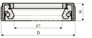 Сальник рулевой рейки HAZ1596